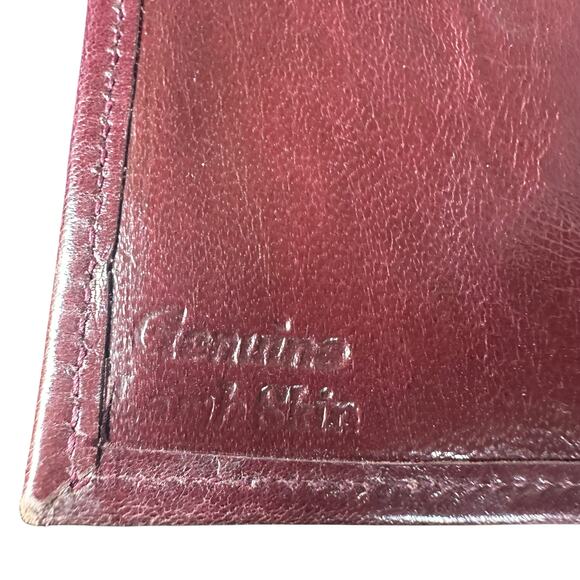 Handcrafted Women's Lambskin Leather Wallet Clutch Brown Vintage Elegance - Picture 10 of 13